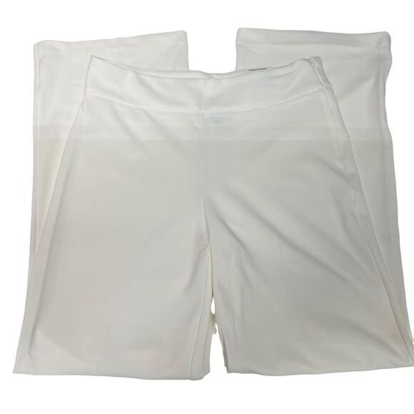 INC Pants High Rise Wide Leg Washed White Side Zipper 8 Women’s - Picture 6 of 16